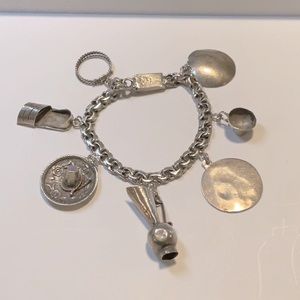 Vintage sterling charm bracelet made in Mexico 925